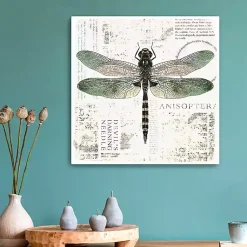 Kirklands Home Green Dragonfly Canvas Art Print Sale