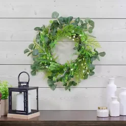 Wreaths>Kirklands Home Eucalyptus Foliage Wreath Green