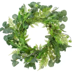 Wreaths>Kirklands Home Eucalyptus Foliage Wreath Green