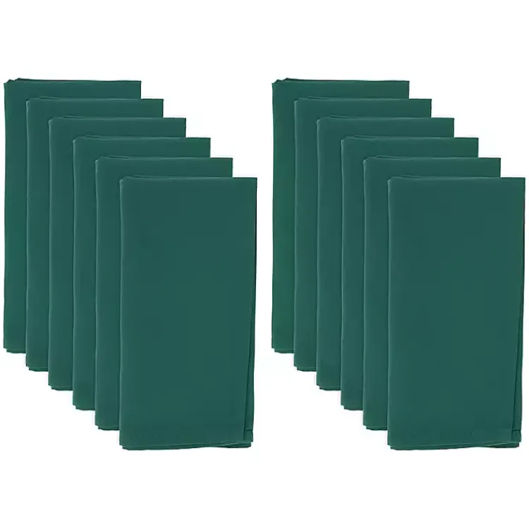 Kirklands Home Everyday Polyester Cloth Napkins, Set of 12 Green Sale