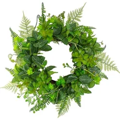 Wreaths>Kirklands Home Fern Foliage Wreath Green