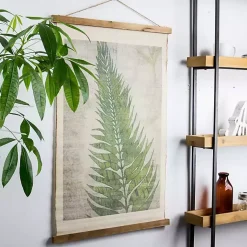 Kirklands Home Fern Leaf Scroll Tapestry Green