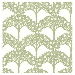 Kirklands Home Green Flowering Trees Peel & Stick Wallpaper