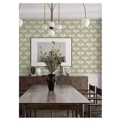 Kirklands Home Green Flowering Trees Peel & Stick Wallpaper