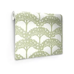 Kirklands Home Green Flowering Trees Peel & Stick Wallpaper