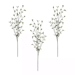 Stems & Bouquets>Kirklands Home Foliage Branch Stems, Set of 3 Green