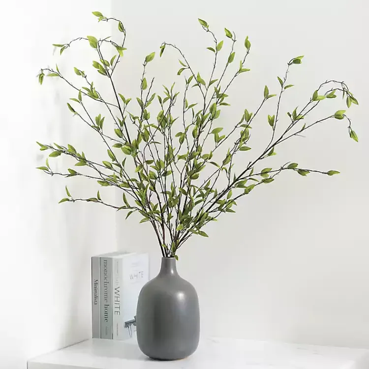 Stems & Bouquets>Kirklands Home Foliage Branch Stems, Set of 3 Green