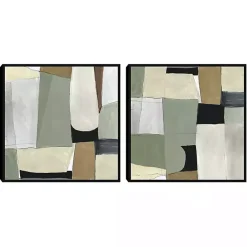 Kirklands Home Green Forms Framed Canvas Art Prints, Set of 2 Sale