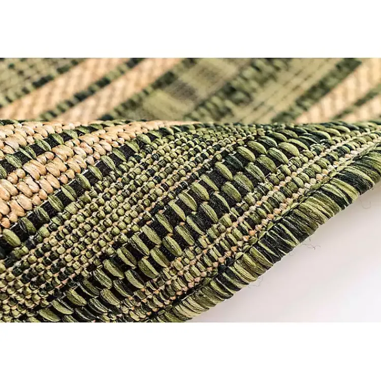 Kirklands Home Green Framed Border Outdoor Area Rug, 4x7 Sale
