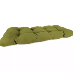 Kirklands Home French Edge Outdoor Wicker Settee Cushion Green Best