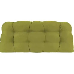 Kirklands Home French Edge Outdoor Wicker Settee Cushion Green Best