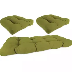 Kirklands Home French Edge 3-pc. Outdoor Wicker Cushion Set Green Outlet
