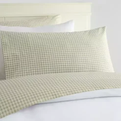 Kirklands Home Gingham 3-pc. Full Sheet Set Green Best