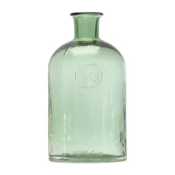 Vases>Kirklands Home Glass Bottleneck Vase Green