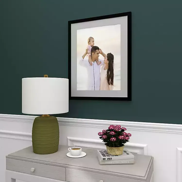 Kirklands Home Green Glass Fiola Table Lamp White Hot