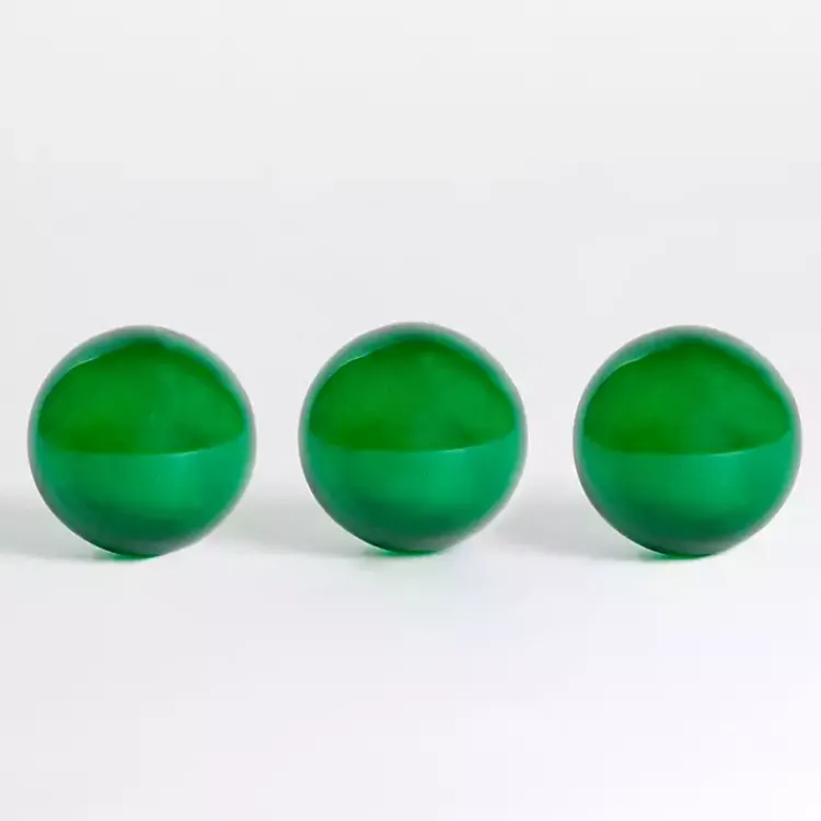 Bowl Filler>Kirklands Home Glass Orbs, Set of 3 Green