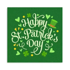 St Patricks Day Decorations>Kirklands Home Happy St. Patrick's Day Canvas Art Print Green