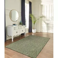 Kirklands Home Intertwine Indoor/Outdoor Area Rug, 7x9 Green