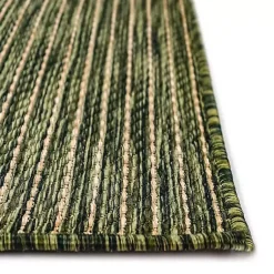 Kirklands Home Intertwined Santal Outdoor Area Rug, 6x9 Green Hot