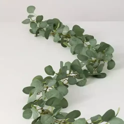 Arrangements & Greenery>Kirklands Home Leafy Eucalyptus Garland Green