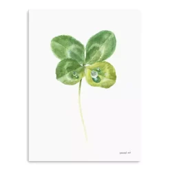 St Patricks Day Decorations>Kirklands Home Green Lucky Clover Canvas Art Print