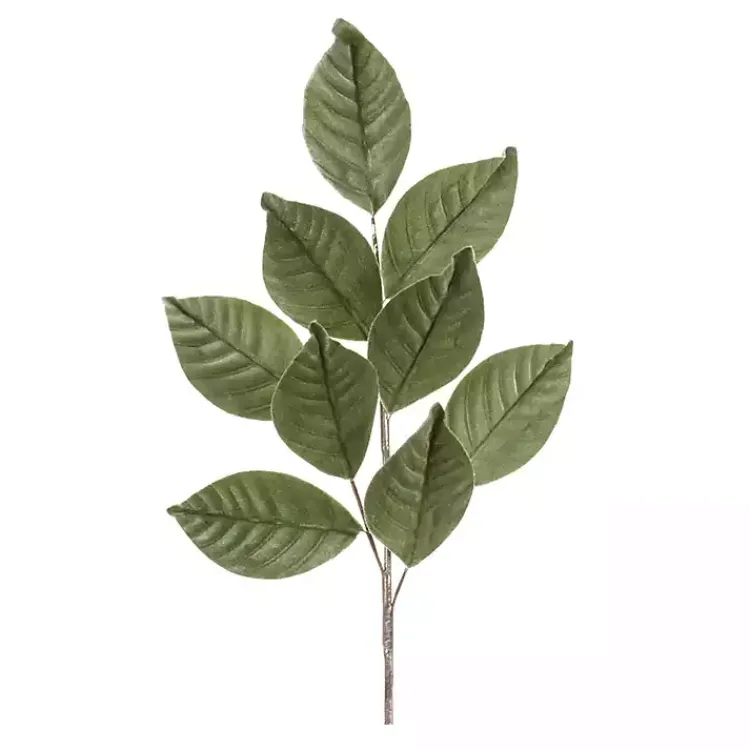Christmas Arrangements & Garland>Kirklands Home Magnolia Leaf Sprays, Set of 6 Green