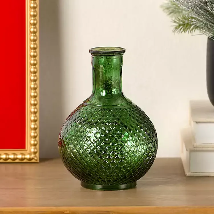 Vases>Kirklands Home Mercury Glass Vase Green