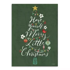 Christmas Art & Wall Decor>Kirklands Home Merry Little Christmas Christmas Wall Plaque Green