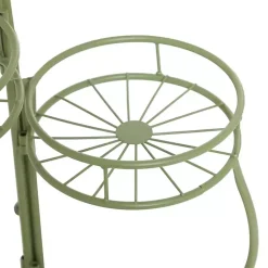 Kirklands Home Metal Starburst 3-Tier Plant Stand Green