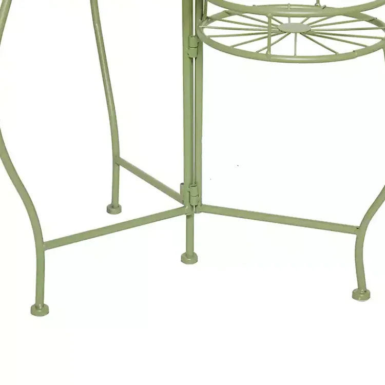 Kirklands Home Metal Starburst 3-Tier Plant Stand Green