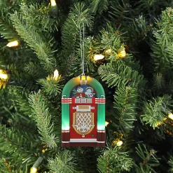 Christmas Ornaments>Kirklands Home Mini Jukebox LED Christmas Ornament Green