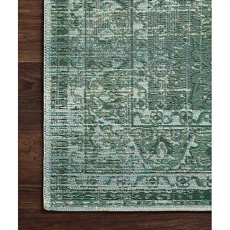 Kirklands Home Mist Tribal Medallion Outdoor Rug, 6x9 Green Outlet