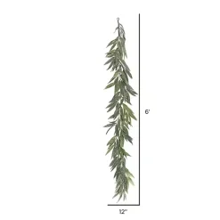 Arrangements & Greenery>Kirklands Home Muddy White Willow Garland, 72 in. Green