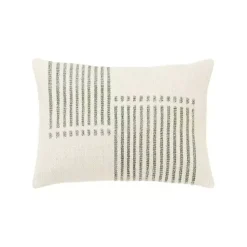 Pillows>Kirklands Home Offset Colorblock Stripe Throw Pillow Green