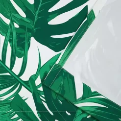 Kirklands Home Green Palm Leaf Outdoor Curtain Panel Set, 96 in.