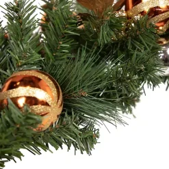 Christmas Arrangements & Garland>Kirklands Home Green Pine with Ornaments Garland