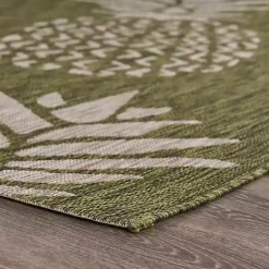 Kirklands Home Pineapple Indoor/Outdoor Area Rug, 5x7 Green Online