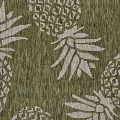 Kirklands Home Green Pineapple Outdoor Area Rug, 7x9 Online