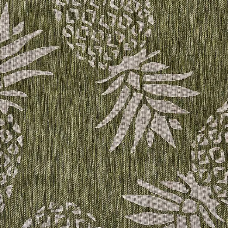 Kirklands Home Green Pineapple Outdoor Area Rug, 7x9 Online