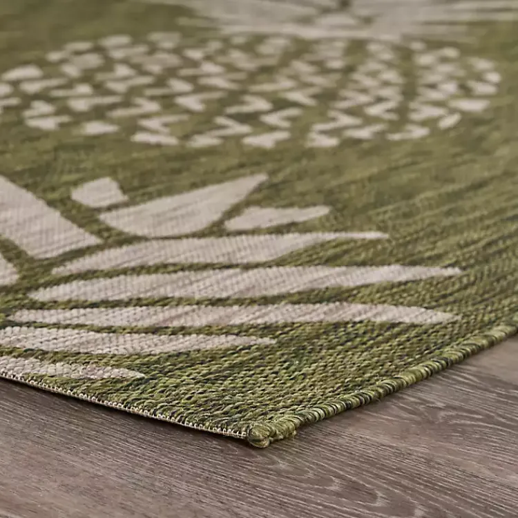 Kirklands Home Green Pineapple Outdoor Area Rug, 7x9 Online