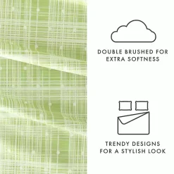 Kirklands Home Plaid Polka Dot 3-pc. Twin Sheet Set Green Outlet