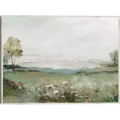 Kirklands Home Green Prairie Field Framed Canvas Art Print Outlet
