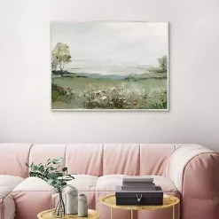 Kirklands Home Green Prairie Field Framed Canvas Art Print Outlet