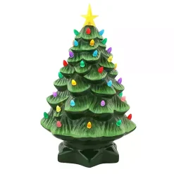 Christmas Decorations>Kirklands Home Pre-lit Nostalgic Christmas Tree, 14 in. Green