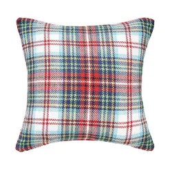 Christmas Pillows>Kirklands Home Green Red Blue Morris Plaid Christmas Throw Pillow Multi