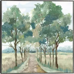 Kirklands Home Green Reverie Framed Canvas Art Print New