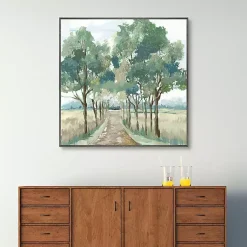 Kirklands Home Green Reverie Framed Canvas Art Print New