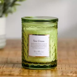 Candles>Kirklands Home Sea Grass Glass Jar Candle Green