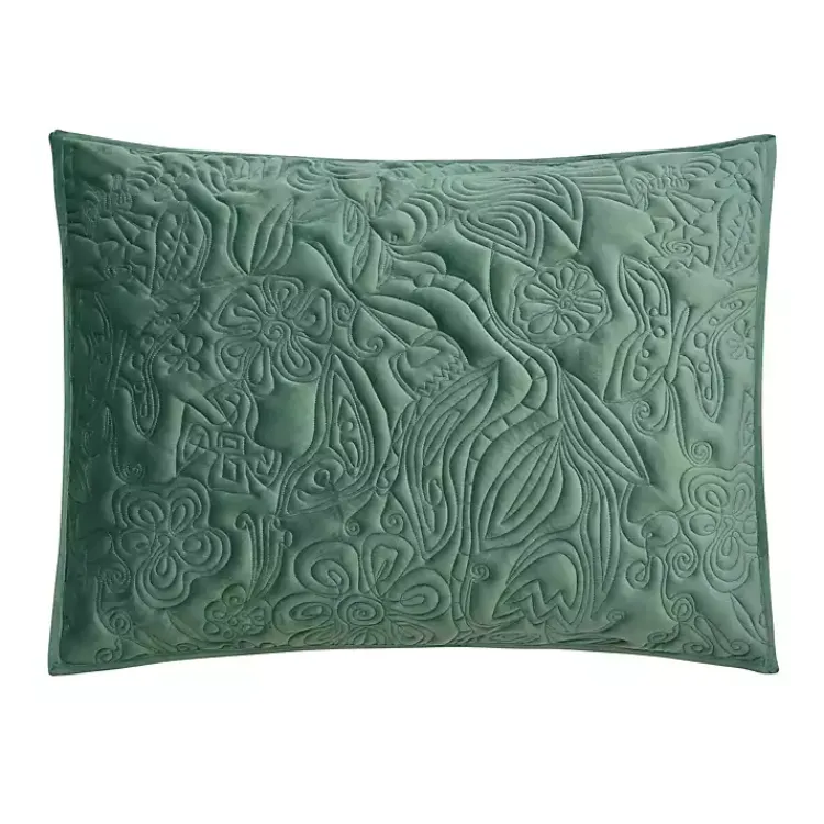 Kirklands Home Secret Garden 3-pc. Full/Queen Quilt Set Green Clearance