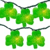 St Patricks Day Decorations>Kirklands Home Green Shamrock String Lights